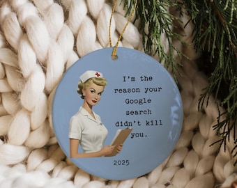 Welcome to the Shitshow Nurse Ornament, Funny Nurse Christmas Gift, Sarcastic Healthcare Ornament, Night Shift Coworker Gift
