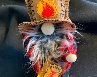 Handmade Fireball Gnome: 10&quot; Novelty Bar Decor