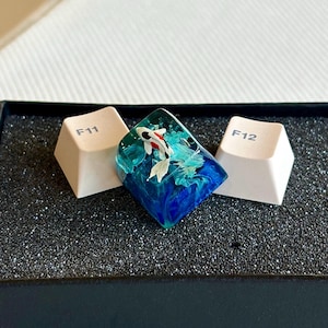 Koi keycap, Koi Fish keycap, Custom keycap, Artisan keycap, Cherry mx keycaps, father&#39;s Day gifts, Dad gift, Gaming Keycaps, Keycap set.