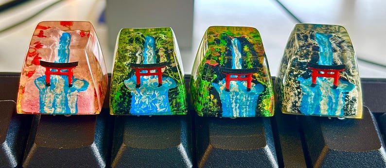 Torii Gate Keycap, Sun Goddess Shrine Keycap, Anime Keycaps, Cute ...