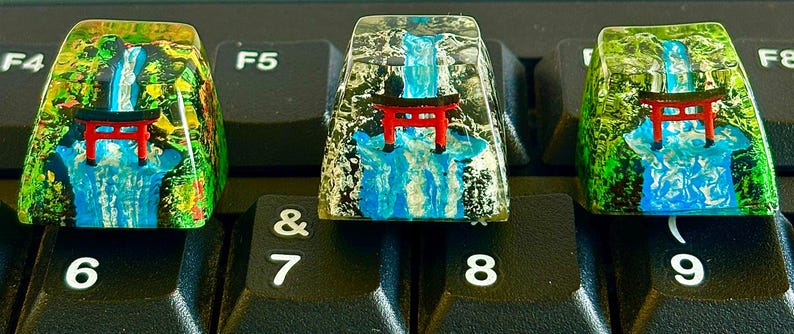 Torii Gate Keycap, Sun Goddess Shrine Keycap, Anime Keycaps, Cute ...