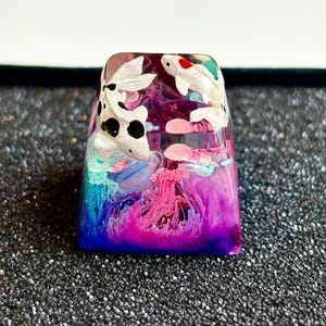 Koi keycap, Koi Fish keycap, Custom keycap, Artisan keycap, Cherry mx keycaps, father&#39;s Day gifts, Dad gift, Gaming Keycaps, Keycap set.