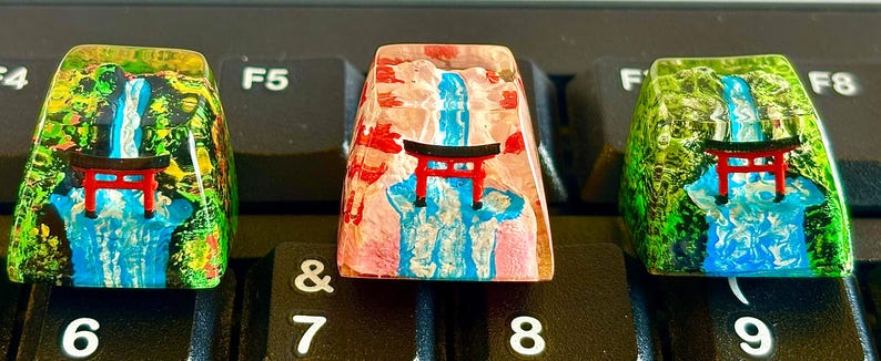 Torii Gate Keycap, Sun Goddess Shrine Keycap, Anime Keycaps, Cute ...