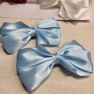 Satin Haarschleifen Paar für Mädchen, Mädchen Haarschleifen, handgemachter Haarschmuck, Baby Haarschleife, Haarclip, Schleifen Haarclip, Kleinkindclip, Geschenkidee