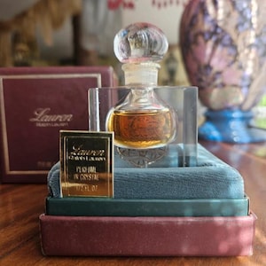 Make an offering. Vintage Lauren by Ralph Lauren (1980&#39;s) - 15ml pure perfume splash, perfume in crystal.