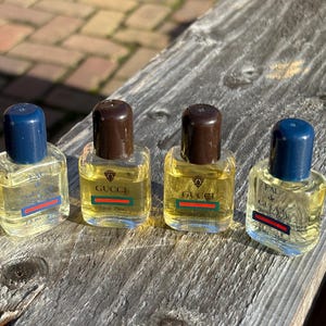 Vintage Four!! Gucci no1 & Eau de Gucci GUCCI Eau de Perfume Mini bottles Travel Size