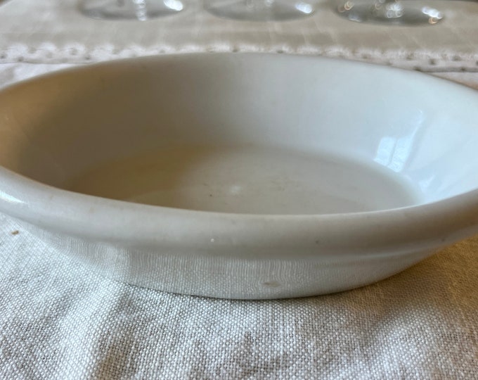 Antique White Ironstone Soap Dish Etsy