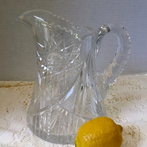 Antique AMB/American Brilliant Cut Water Pitcher