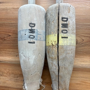 Vintage Painted Wood Lobster Buoys 2 Available