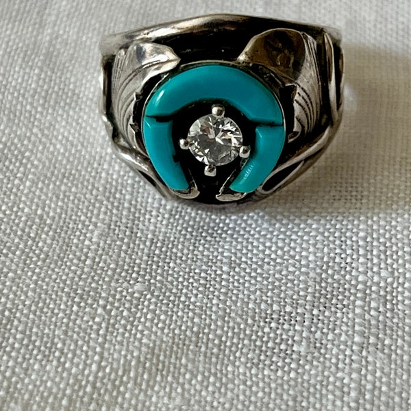 Vintage Navajo Sterling Silver Ring Signed S Ray Size 6 1/2