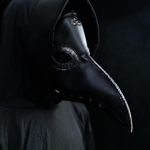 Leather Plague Doctor Mask, Steampunk Mask, Halloween Cosplay Masquerade Mask,  Plague Doctor Costume, Halloween Costumes