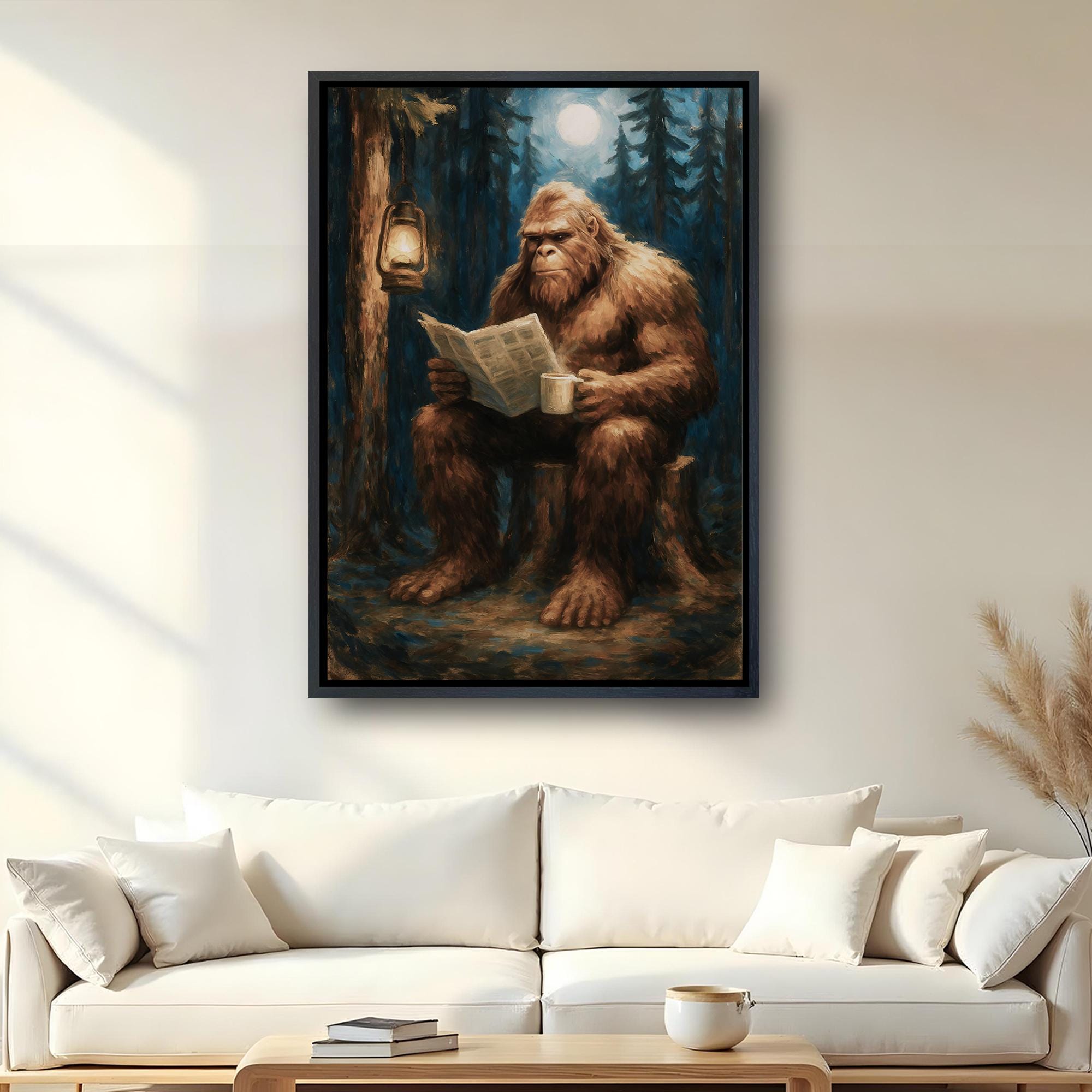 Bigfoot Wall Canvas - Etsy