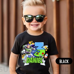 Personalized Buzz Lightyear Toy Birthday Shirt, Woody and Buzz and Friends Themed Birthday Party, Custom Family Shirt, Gift for Girls, TS35