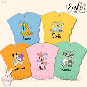 Personalized Easter shirt,Mickey and Friends Bunny Ears shirt,Minnie Easter shirt,Easter Gift for Friends,Easter shirt for Family TS34