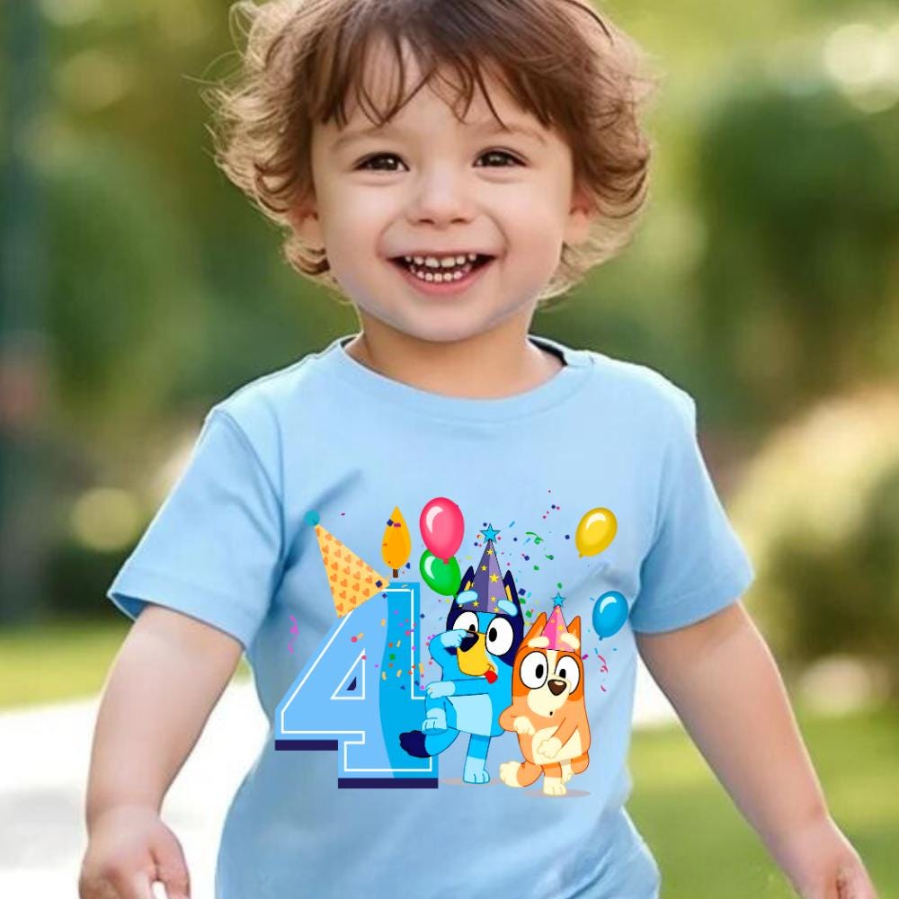 DTF Printed Personalized Birthday Shirt – Gildan Based