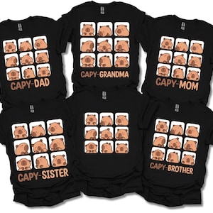 Capybara Face birthday T Shirt Capybara Party Theme Orange Fruit T Shirt Personalized Cute Family Matching Tee Gift for Capybara Lovers S145
