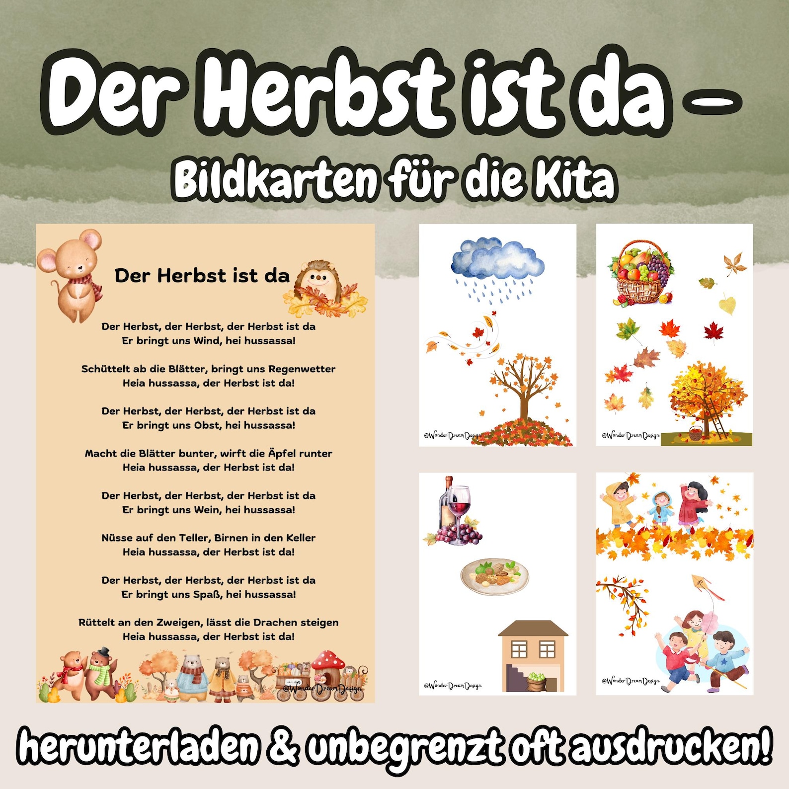 der herbst ist da liedtext