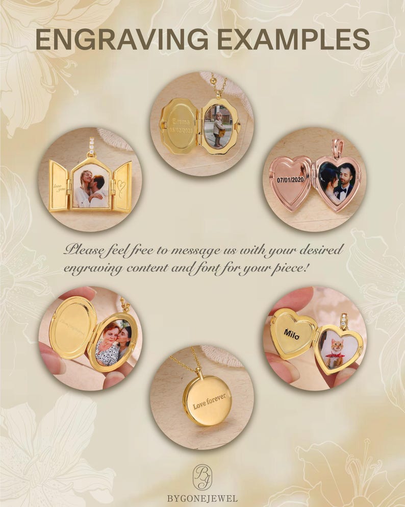 Heart Lockets Examples Butterfly Heart Locket, Unique Engraved Pendant, Romantic Keepsake Gift ...