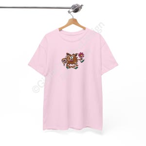 フラワーモンスターの落書きグラフィックTシャツ、花摘みスヌートルのアーティスティックTシャツ、楽しいデザイン、ユニセックスTシャツ、ユニークなギフト、美的ストリートウェア
