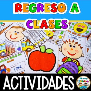 Regreso a Clases Actividades en español - Primera Semana de Actividades Escolares en Español - Manualidades, Matemáticas, Alfabetización