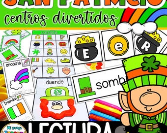 St. Patrick’s Day in Spanish – Literacy Activities and Centers for Preschool, Kindergarten & Homeschool | Día de San Patricio