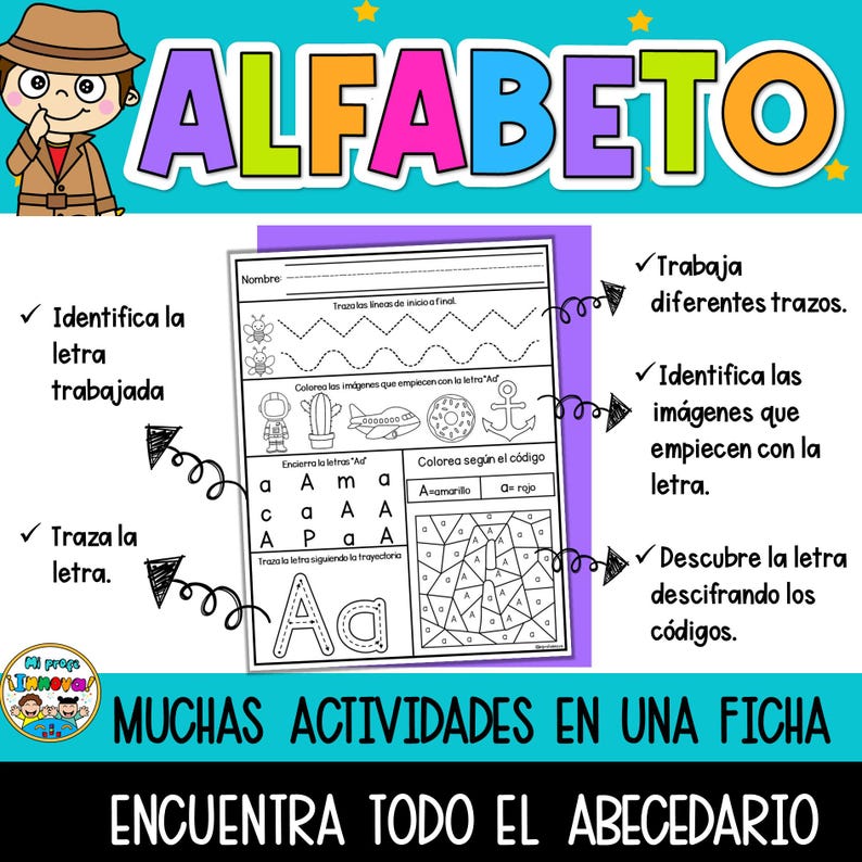 Spanish Alphabet Printable Tracing Worksheets Beginning Sound Spanish
