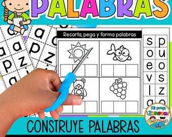 Spanish Phonemic Awareness Worksheets – Phoneme Segmentation & Word Building | Segmentación de Fonemas