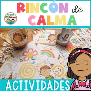 Kit imprimible Rincon de la Calma - Emociones y Estrategias - Español Actividades del Rincón de la Calma Preescolar - Kindergarten y primer grado