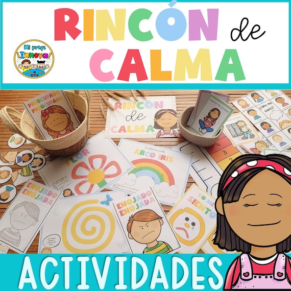 Kit imprimible Rincon de la Calma - Emociones y Estrategias - Spanish Calm Down Corner Activities Preschool - Kindergarten & first grade