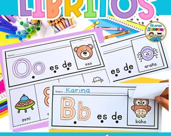 Spanish Alphabet Mini Books | Alphabet & Digraphs Activities | Beginning Sounds | Spanish Literacy | Abecedario en español