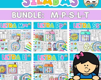 Spanish Syllables Bundle | Silabas en Español | Printable Reading Activities | Kindergarten Homeschool