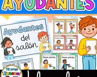 Editable Classroom Jobs Chart in Spanish – Classroom Helpers | Classroom  Management - Ayudantes del Salón - Organización del Aula