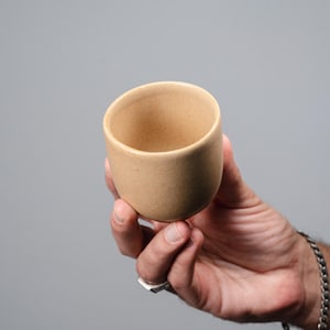 Set Of Small Cappuccino Cup/Flat White - 6oz - Sand