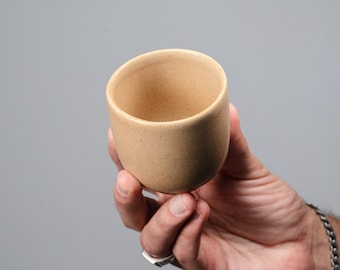 Set Of Small Cappuccino Cup/Flat White - 6oz - Sand