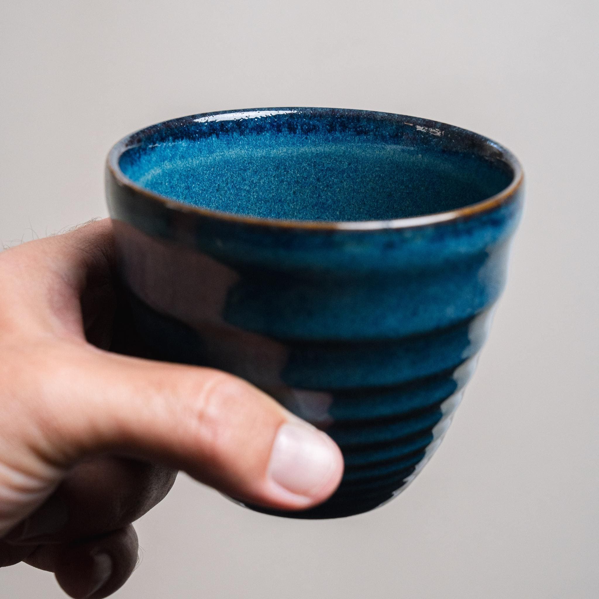 Juego de vasos de cerámica de gres, 10 onzas líquidas