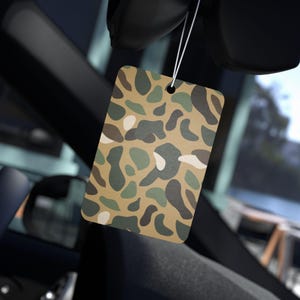 Camo Car Air Freshener - Stylish Odor Eliminator for Men, Car Décor Gift, Hunting, Outdoor Adventure
