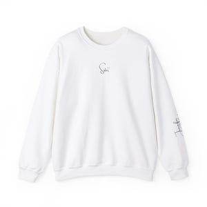 Custom Sister Sweatshirt Personalized with Names and Heart Design