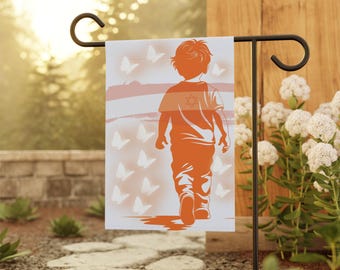 Butterflies for Ariel Family Remembrance Flag Never Again is Now