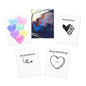 Biglietti di San Valentino Singolo su Biglietti di San Valentino Biglietti di auguri multi-design (confezione da 5)