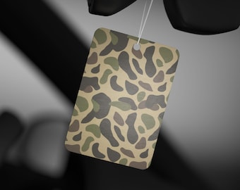 Camo Car Air Freshener: Pine, New Car, Black Ice Scent