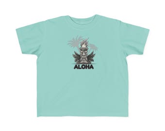 ALOHA Toddler ALOHA T-Shirt | Cute Hawaiian Tee, Summer Vacation Shirt, Great for Luau Celebrations