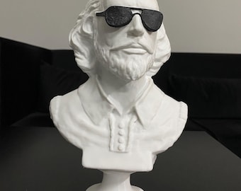 Shakespeare Sculpture 10 inches, Popart Sculptures, Home Decor Bust, William Shakespeare Statue, English Poet