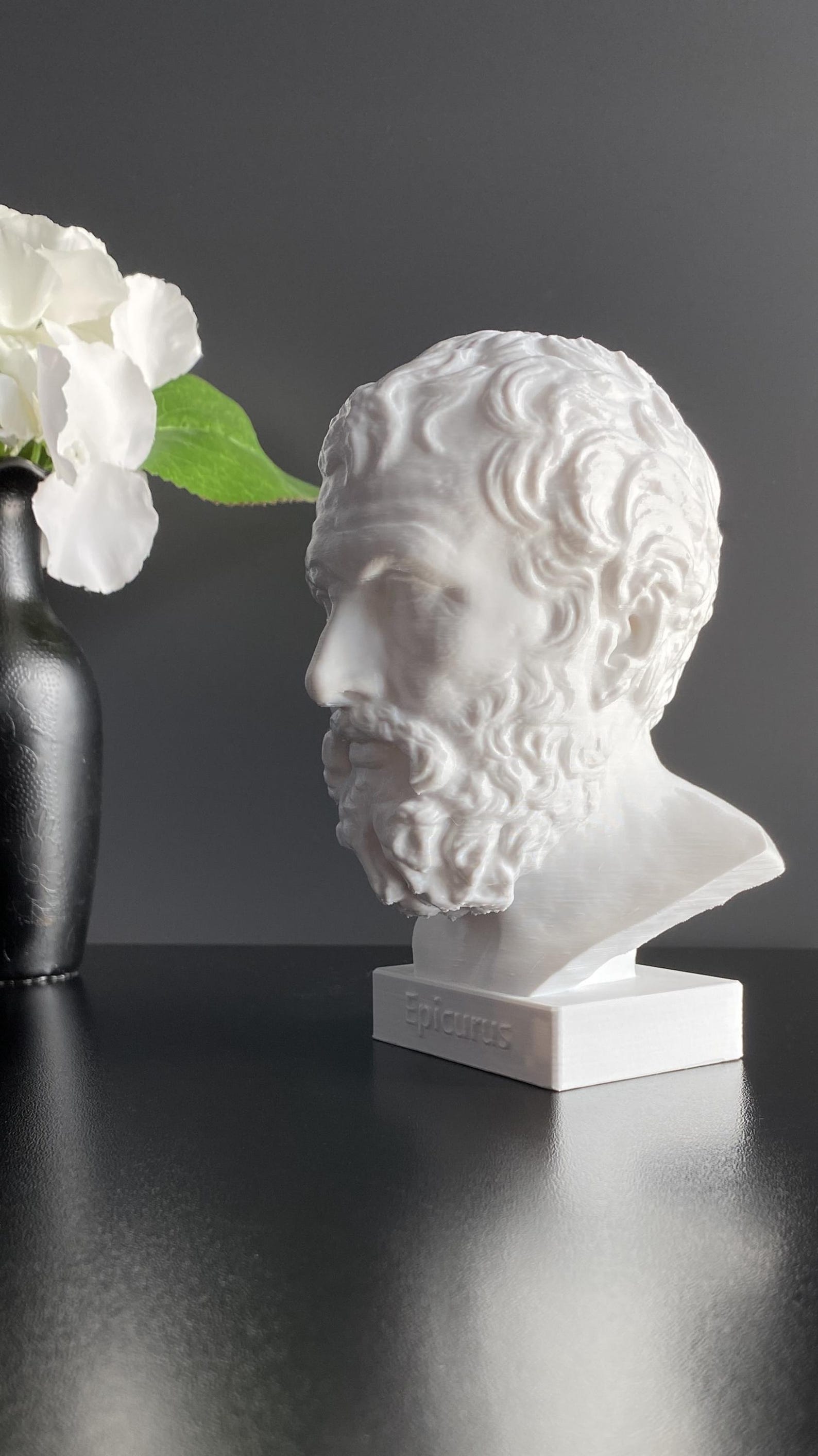Epicurus Bust: 6-inch Ancient Greek Philosopher Statue - Etsy