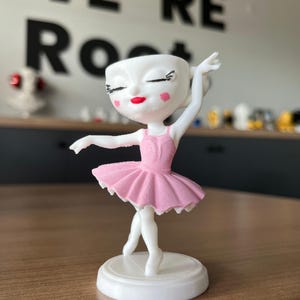 Ballerina Cappuccino Brainrot Figür Tiktok Ai Karakter Tung Tung Sahur's Lover Meme Figure 10cm