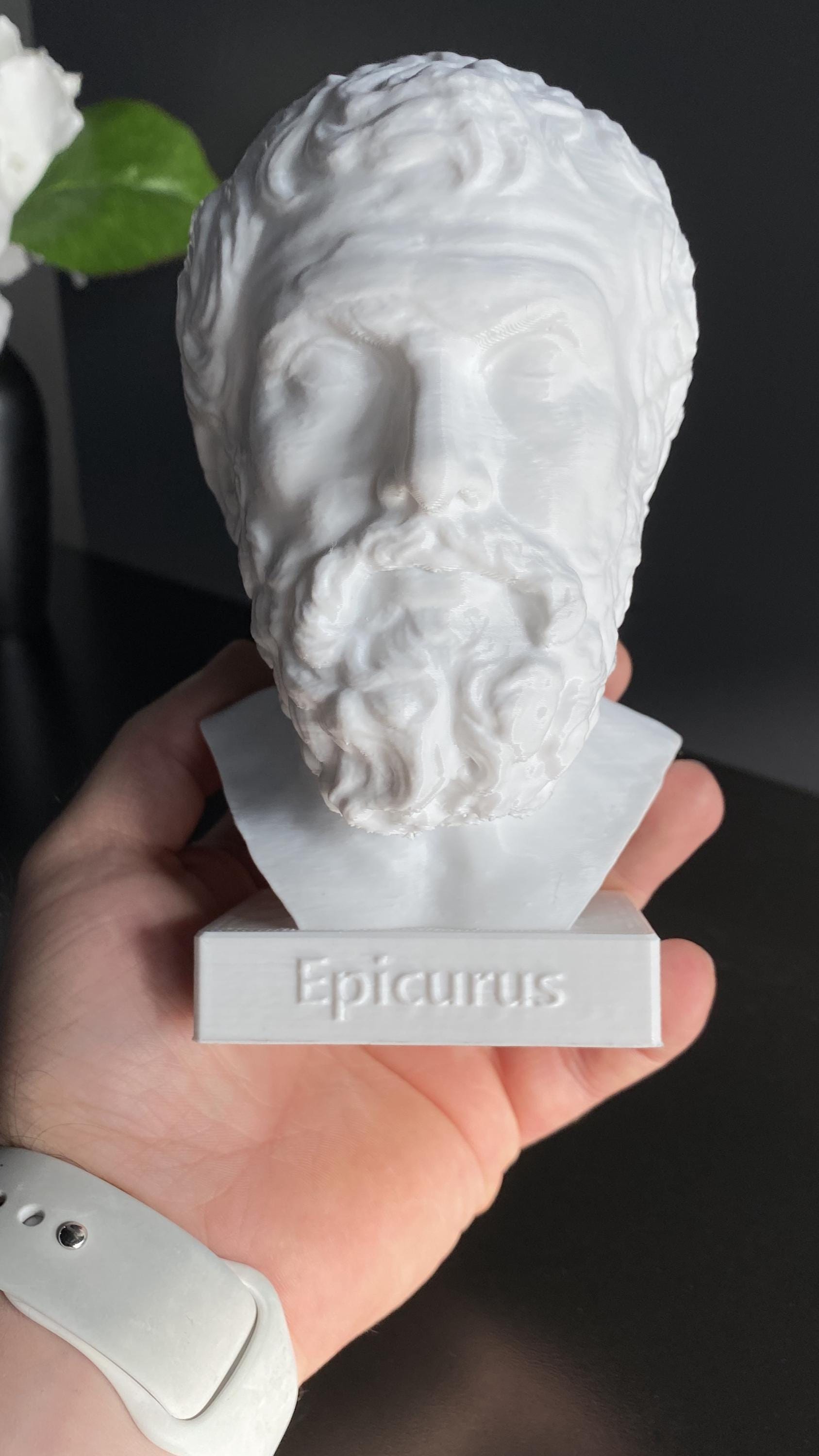 Epicurus Bust: 6-inch Ancient Greek Philosopher Statue - Etsy