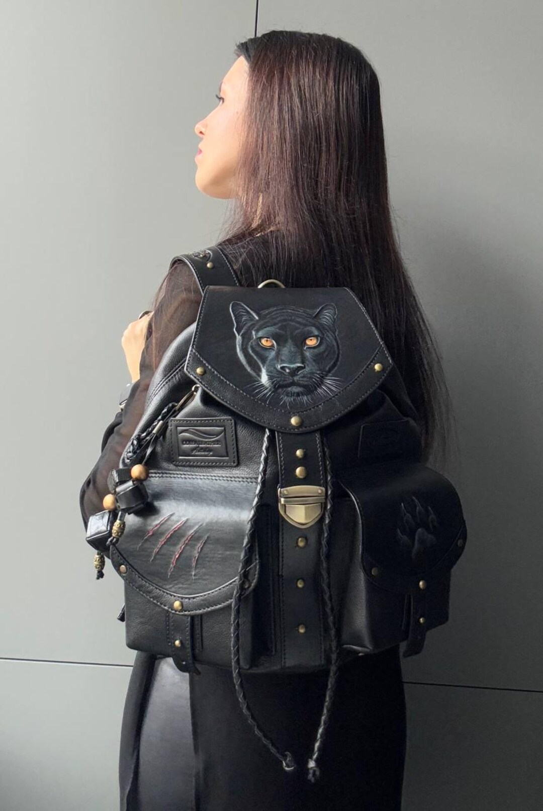 Pantera Womens Leather Backpack Leather Backpack Purse Women Leather ...