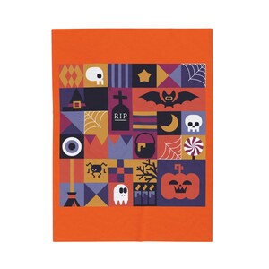 Griezelige Halloween-deken: spookhuisdeken