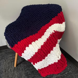 Patriotic Crotchet Throw