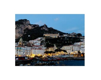 Amalfi Coast Art: Coastal View Aluminum Composite Panel