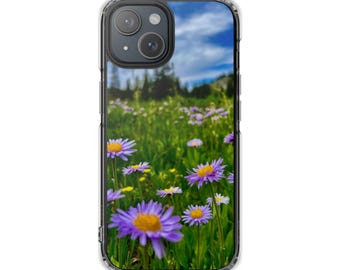 Purple Aster Wildflower Phone Case: MagSafe Compatible